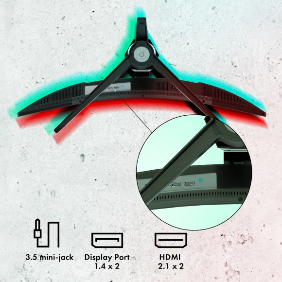 Монитор GMNG 34" Gaming GM-34C11W черный VA LED 2ms 21:9 HDMI M/M матовая HAS Piv 4000:1 300cd 178гр/178гр 3440x1440 165Hz G-Sync FreeSync DP 2K 8.57кг Монитор GMNG 34" Gaming GM-34C11W черный VA LED 2ms 21:9 HDMI M/M матовая HAS Piv 4000:1 300cd 178гр/178гр 3440x1440 165Hz G-Sync FreeSync DP 2K 8.57кг