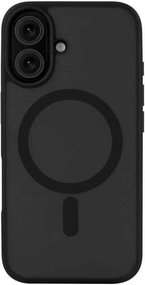 Чехол (клип-кейс) uBear для Apple iPhone 16 Cloud with MagSafe черный (CS427BL61MT-I24M) Чехол (клип-кейс) uBear для Apple iPhone 16 Cloud with MagSafe черный (CS427BL61MT-I24M)