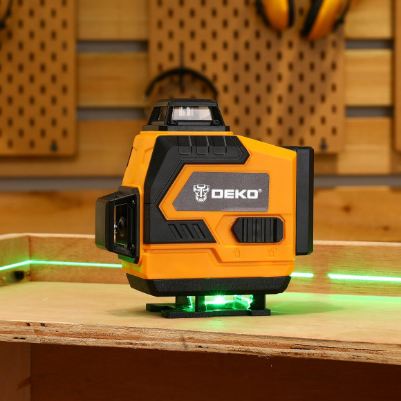 Уровень лазер. Deko DKLL16 & tripod 1 m 2кл.лаз. 520нм цв.луч. зеленый 16луч. (065-0233) Уровень лазер. Deko DKLL16 & tripod 1 m 2кл.лаз. 520нм цв.луч. зеленый 16луч. (065-0233)