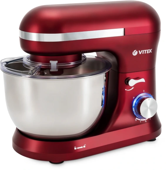 Миксер планетарный Vitek VT-PM0111 1500Вт вишневый