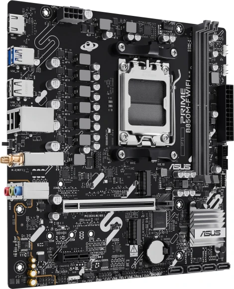 Материнская плата Asus PRIME B850M-F WIFI Socket AM5 AMD B850 2xDDR5 mATX AC`97 8ch(7.1) GbLAN RAID+VGA+HDMI