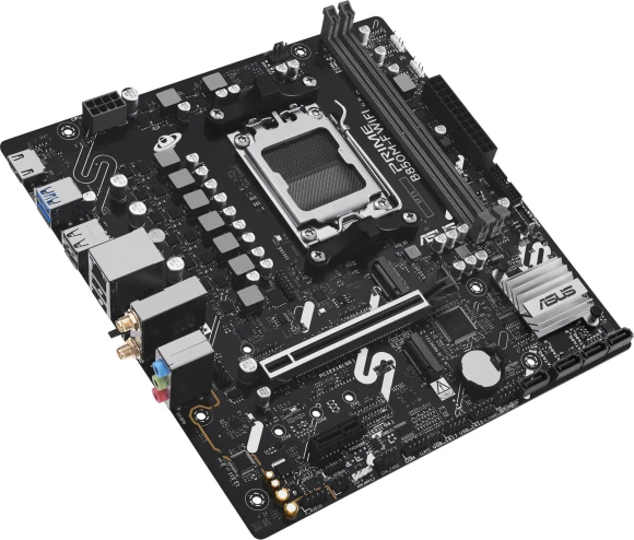 Материнская плата Asus PRIME B850M-F WIFI Socket AM5 AMD B850 2xDDR5 mATX AC`97 8ch(7.1) GbLAN RAID+VGA+HDMI