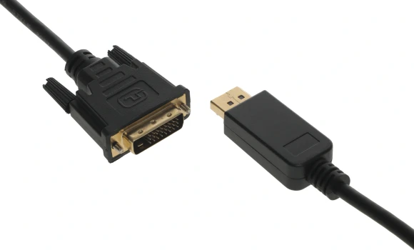 Кабель аудио-видео Buro 1.1v DisplayPort (m)/DVI-D (Dual Link) (m) 2м. позолоч.конт. черный (BHP DPP_DVI-2)