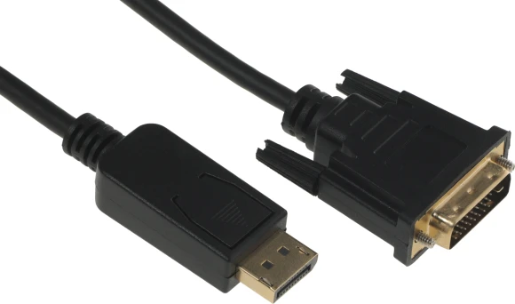 Кабель аудио-видео Buro 1.1v DisplayPort (m)/DVI-D (Dual Link) (m) 2м. позолоч.конт. черный (BHP DPP_DVI-2)