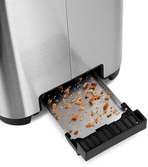 Тостер Kitfort КТ-6099 850Вт нержавеющая сталь/черный