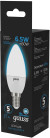 Лампа светодиодная Gauss 105101307 6.5Вт цок.:E14 шар 220B св.свеч.бел.хол. (упак.:10шт)