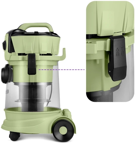 Пылесос Kitfort КТ-5194 1000Вт зеленый/черный