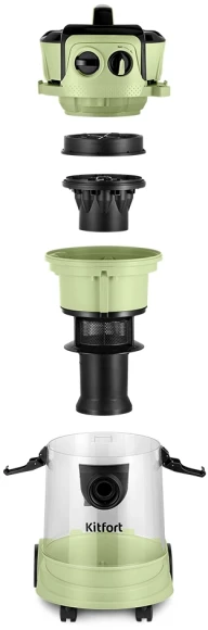 Пылесос Kitfort КТ-5194 1000Вт зеленый/черный