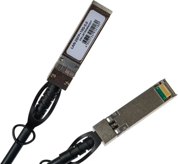 Сборка кабельная Lanmaster LAN-2SFP+10G-5.0 SFP+-SFP+ 5м черный Сборка кабельная Lanmaster LAN-2SFP+10G-5.0 SFP+-SFP+ 5м черный