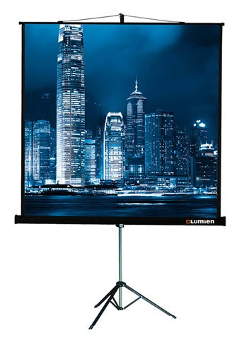 Экран на треноге Lumien 120" 183x244см Master View LMV-100108 4:3 напольный рулонный черный Экран на треноге Lumien 120" 183x244см Master View LMV-100108 4:3 напольный рулонный черный
