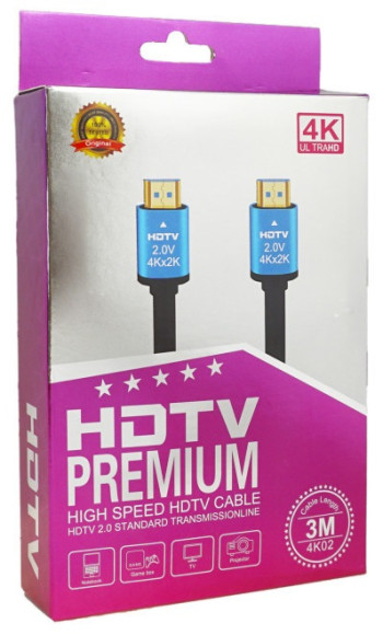 Кабель аудио-видео Premier 11242 HDMI (m)/HDMI (m) 3м. позолоч.конт. черный