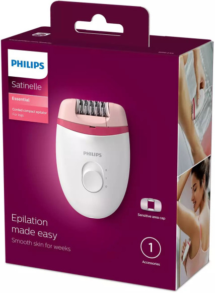 Эпилятор Philips BRE235/00 скор.:2 насад.:1 от электр.сети белый/розовый Эпилятор Philips BRE235/00 скор.:2 насад.:1 от электр.сети белый/розовый