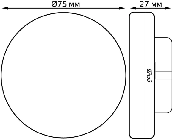 Лампа светодиодная Gauss Basic 10849262 5.5Вт цок.:GX53 таблетка 220B (упак.:1шт) Лампа светодиодная Gauss Basic 10849262 5.5Вт цок.:GX53 таблетка 220B (упак.:1шт)