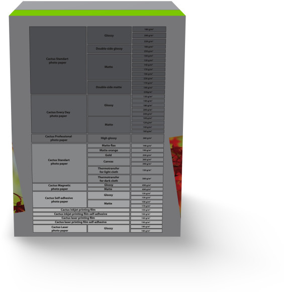 Фотобумага Cactus CS-GA6180500 A6/180г/м2/500л./белый глянцевое для струйной печати Фотобумага Cactus CS-GA6180500 A6/180г/м2/500л./белый глянцевое для струйной печати