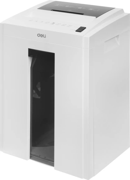 Шредер Deli 9953 белый (секр.P-5) фрагменты 8лист. 23лтр. скрепки скобы пл.карты CD