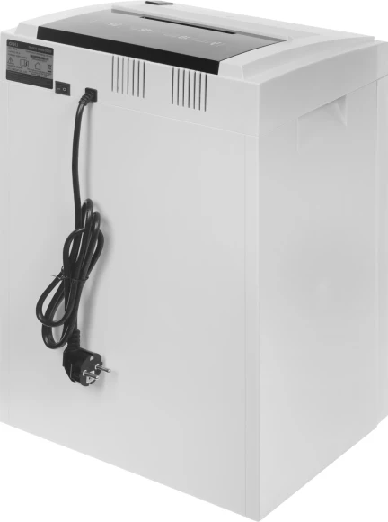 Шредер Deli 9953 белый (секр.P-5) фрагменты 8лист. 23лтр. скрепки скобы пл.карты CD