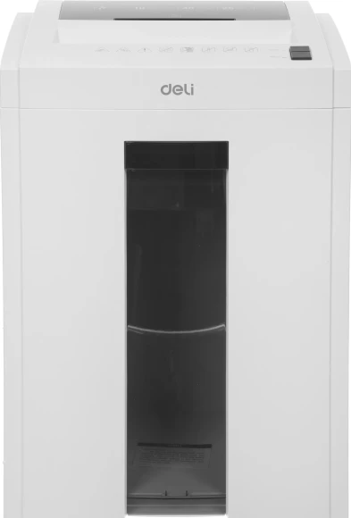 Шредер Deli 9953 белый (секр.P-5) фрагменты 8лист. 23лтр. скрепки скобы пл.карты CD