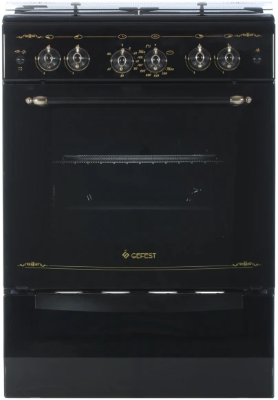 Плита Газовая Gefest ПГ 6100-02 0183 черный (стеклянная крышка) реш.чугун Плита Газовая Gefest ПГ 6100-02 0183 черный (стеклянная крышка) реш.чугун