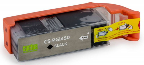 Картридж струйный Cactus CS-PGI450 PGI-450 черный пигментный (25мл) для Canon MG6340/5440/IP7240