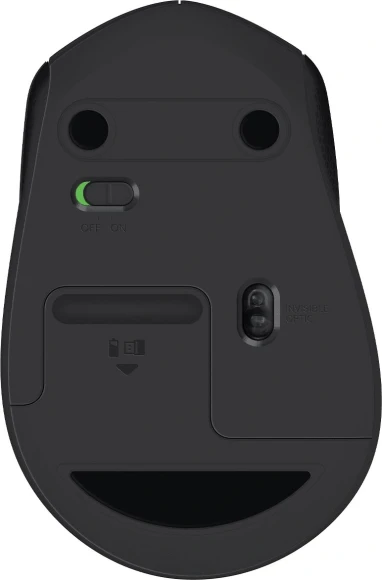 Мышь Logitech M330 Silent Plus черный оптическая 1000dpi silent беспров. USB 2but (910-004924)