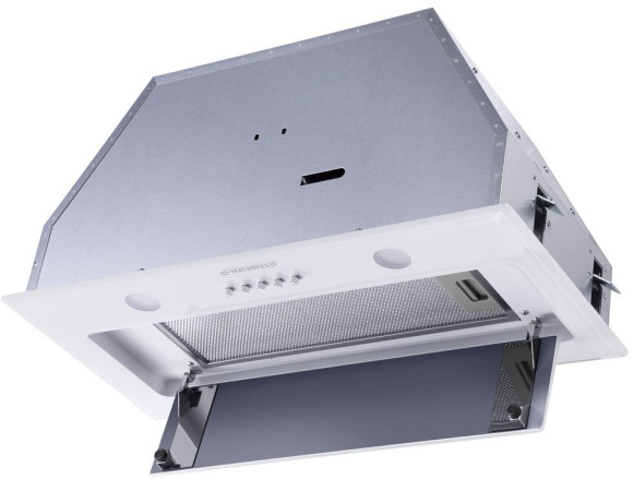 Вытяжка встраиваемая Maunfeld TRAPEZE 601GG белый управление: кнопочное (1 мотор) Вытяжка встраиваемая Maunfeld TRAPEZE 601GG белый управление: кнопочное (1 мотор)