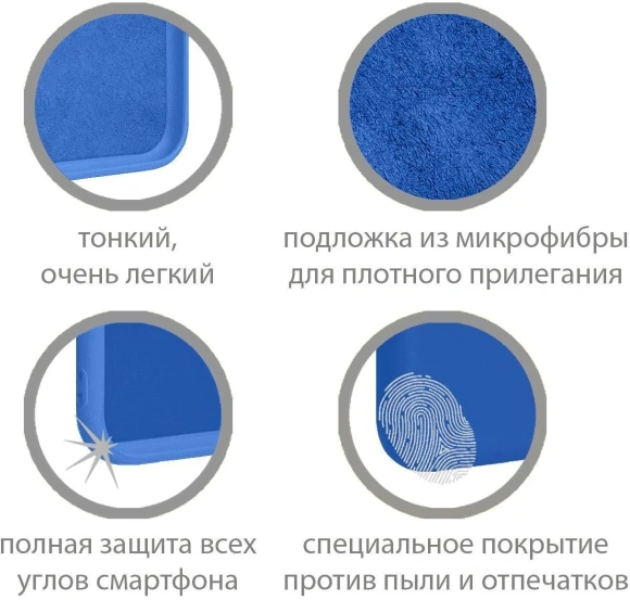 Чехол (клип-кейс) DF для Samsung Galaxy A03 Core sOriginal-33 синий Чехол (клип-кейс) DF для Samsung Galaxy A03 Core sOriginal-33 синий