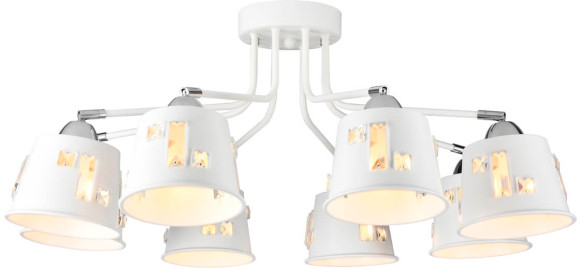 Люстра Hiper Grums H188-8 потолоч. белый