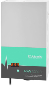 Стабилизатор напряжения Defender ASW 1000D 600Вт 1000ВА белый Стабилизатор напряжения Defender ASW 1000D 600Вт 1000ВА белый