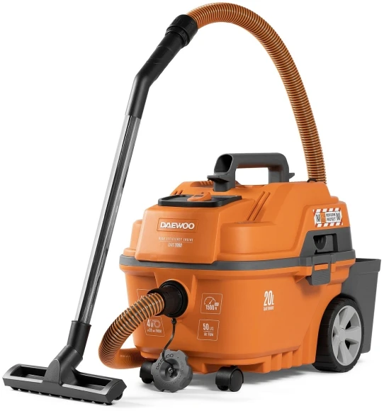 Строительный пылесос Daewoo DAVC 2000 Home 1500Вт (уборка: сухая/сбор воды/выдув) оранжевый