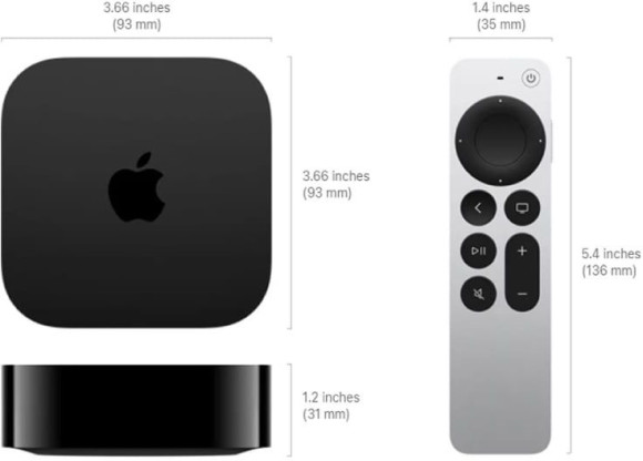 Медиаплеер Apple TV 4K A2843 128Gb