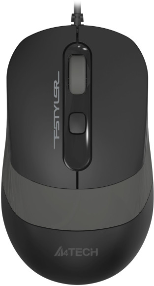 Мышь A4Tech Fstyler FM10T серый/черный оптическая (1600dpi) USB для ноутбука (3but)