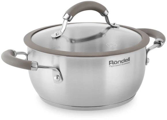 Кастрюля Rondell Balance RDS-754 2.8л. d=20см (с крышкой) стальной