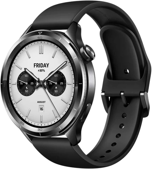 Смарт-часы Xiaomi Watch S4 47мм 1.43" AMOLED корп.серебристый рем.серый (BHR9197GL)