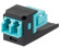 Адаптер Panduit CMDSAQLCZBL проходн. Mini-ComLC дупл. 50/125 OM3 черн.