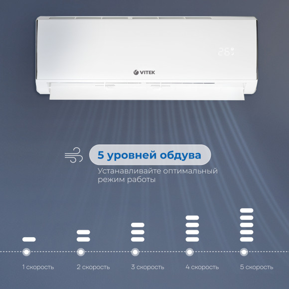 Сплит-система Vitek VT-2505 белый Сплит-система Vitek VT-2505 белый