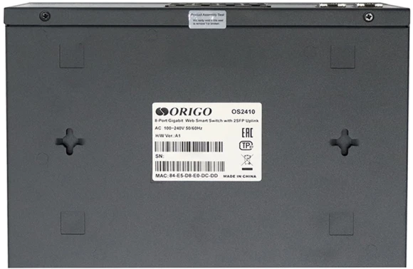 Коммутатор Origo OS2410 OS2410/A1A (L2) 8x1Гбит/с 2SFP настраиваемый