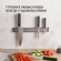 Набор ножей кухон. Rondell Baselard RD-1160 компл.:5предм. магн.держ. черный подар.коробка