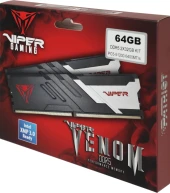Память DDR5 2x32GB 6400MHz Patriot PVV564G640C32K Viper Venom RTL Gaming PC5-51200 CL32 DIMM 288-pin 1.4В с радиатором Ret Память DDR5 2x32GB 6400MHz Patriot PVV564G640C32K Viper Venom RTL Gaming PC5-51200 CL32 DIMM 288-pin 1.4В с радиатором Ret