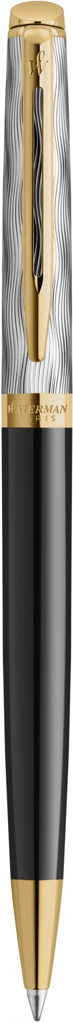 Ручка шариков. Waterman Reflections of Paris Hemisphere DeLuxe (2200839) Black GT M син. черн. подар.кор.