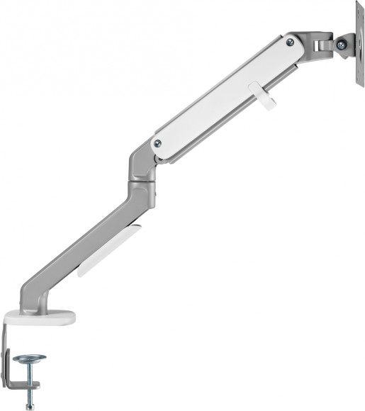 Кронштейн для мониторов Ultramounts UM734SIL серый/серебристый 17"-27" макс.7кг крепление к столешнице поворот и наклон Кронштейн для мониторов Ultramounts UM734SIL серый/серебристый 17"-27" макс.7кг крепление к столешнице поворот и наклон