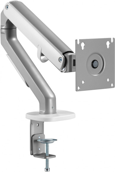 Кронштейн для мониторов Ultramounts UM734SIL серый/серебристый 17"-27" макс.7кг крепление к столешнице поворот и наклон Кронштейн для мониторов Ultramounts UM734SIL серый/серебристый 17"-27" макс.7кг крепление к столешнице поворот и наклон