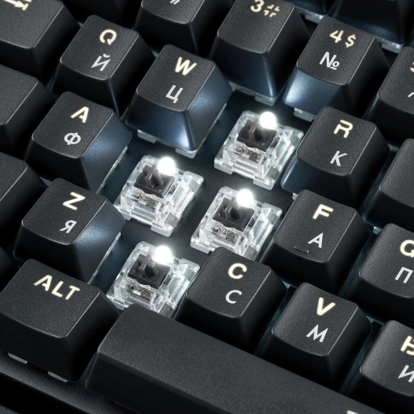 Клавиатура GMNG GG-KB785XW механическая черный/серый USB беспроводная BT/Radio Multimedia for gamer Touch LED (подставка для запястий) (1901105) кабель 1.8м Клавиатура GMNG GG-KB785XW механическая черный/серый USB беспроводная BT/Radio Multimedia for gamer Touch LED (подставка для запястий) (1901105) кабель 1.8м