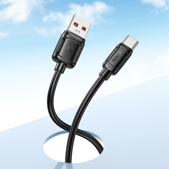 Кабель Hoco X115 51974 USB (m)-USB Type-C (m) 1.2м черный