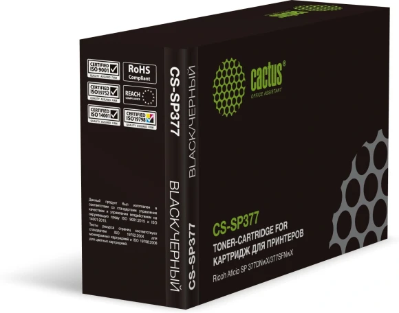Картридж лазерный Cactus CS-SP377 408162 черный (6400стр.) для Ricoh Aficio SP 377DNwX/377SFNwX