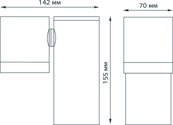 Светильник садово-парк. Gauss GD151 35Вт ламп.:1шт черный