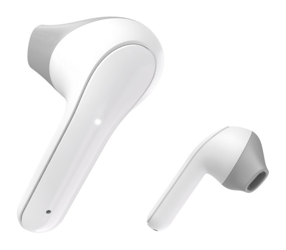 Гарнитура вкладыши Hama Freedom Light белый/серый беспроводные bluetooth в ушной раковине (00184068)