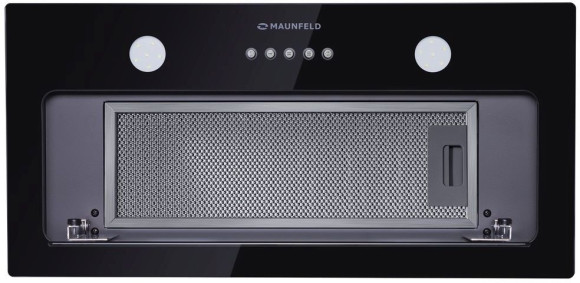 Вытяжка встраиваемая Maunfeld Trapeze 601GG черный управление: кнопочное (1 мотор)