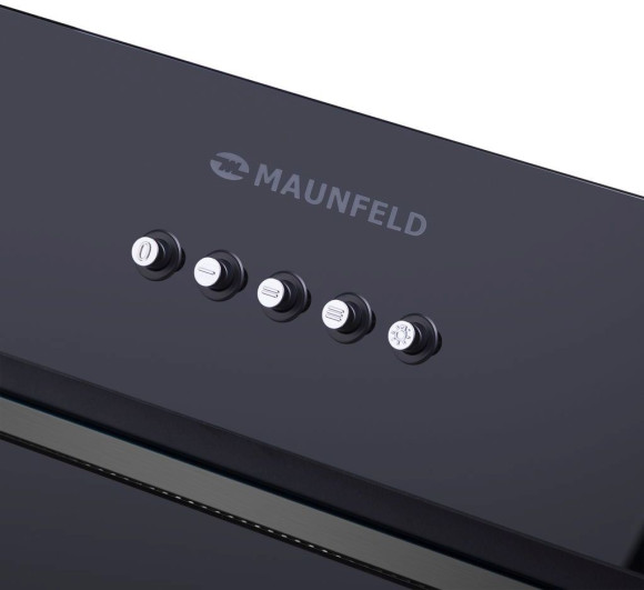 Вытяжка встраиваемая Maunfeld Trapeze 601GG черный управление: кнопочное (1 мотор)