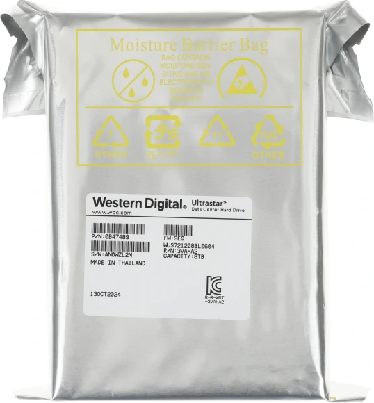 Жесткий диск WD SATA-III 8TB 0B47489 WUS721208BLE604 Server Ultrastar DC HA340 512E (7200rpm) 256Mb 3.5" Жесткий диск WD SATA-III 8TB 0B47489 WUS721208BLE604 Server Ultrastar DC HA340 512E (7200rpm) 256Mb 3.5"