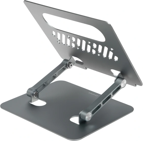 Подставка для ноутбука Digma D-NS100 17" 240x220x50мм 608г алюминий серый